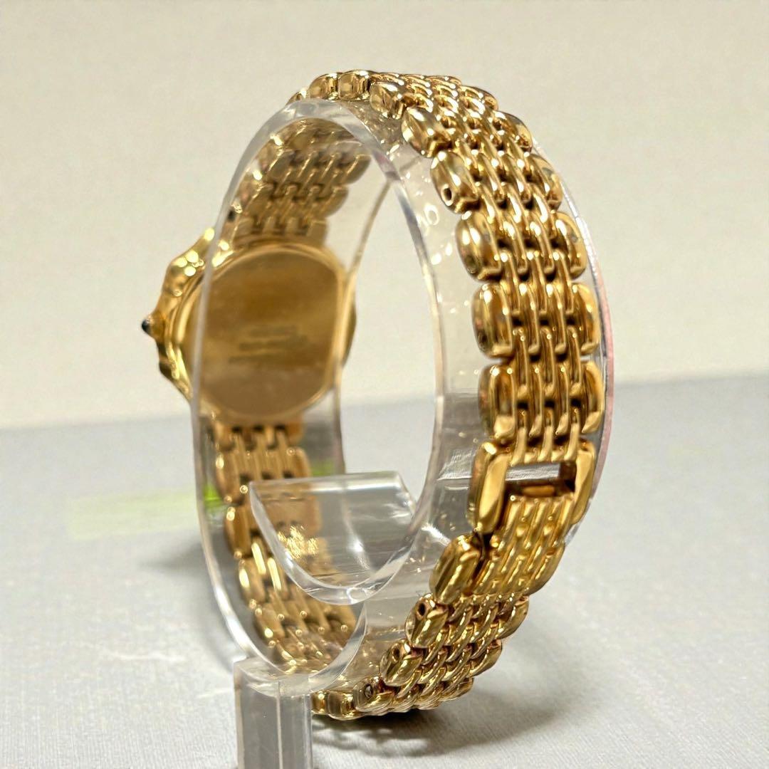 SEIKO　エクセリーヌ　腕時計　7Pダイヤ　和紙文字盤　ゴールド　金　可動品