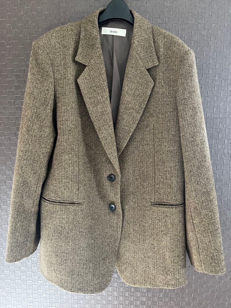 ジャケット・アウター anuke Herringbone Wool Jacket 38