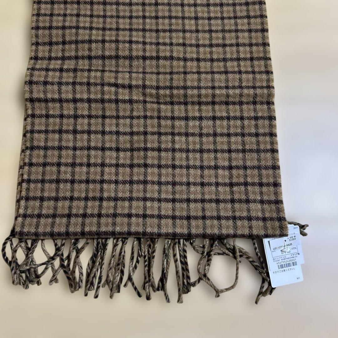 新品　Polo Ralph Lauren ポニー　カシミヤ入　チェック マフラー