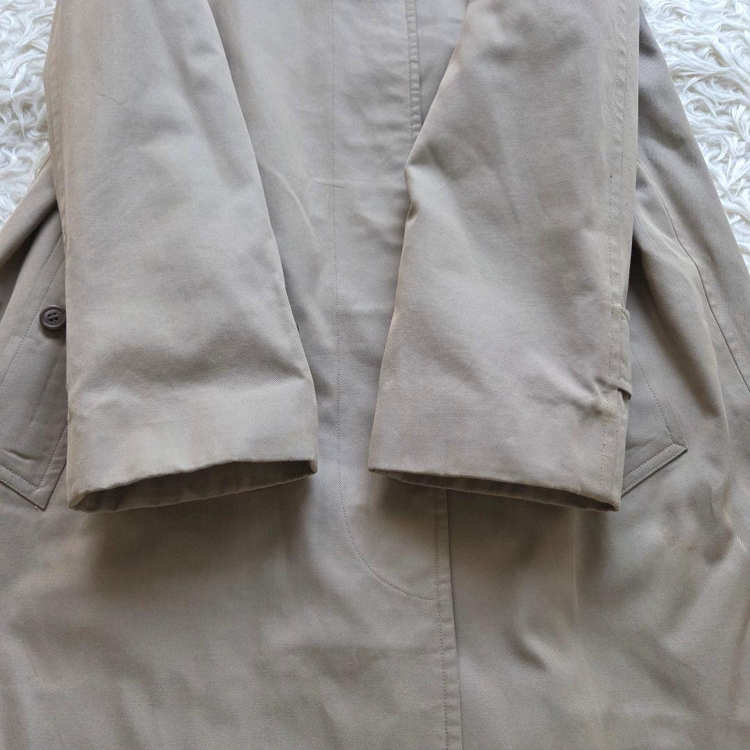 バーバリー✨ヴィンテージ　ステンカラーコート　ノバチェック　定番　玉虫色　 L