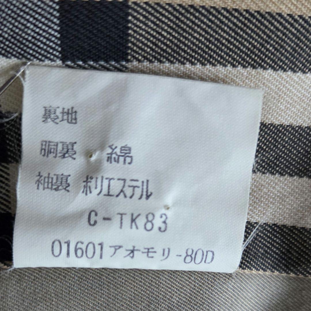 バーバリー✨ヴィンテージ　ステンカラーコート　ノバチェック　定番　玉虫色　 L