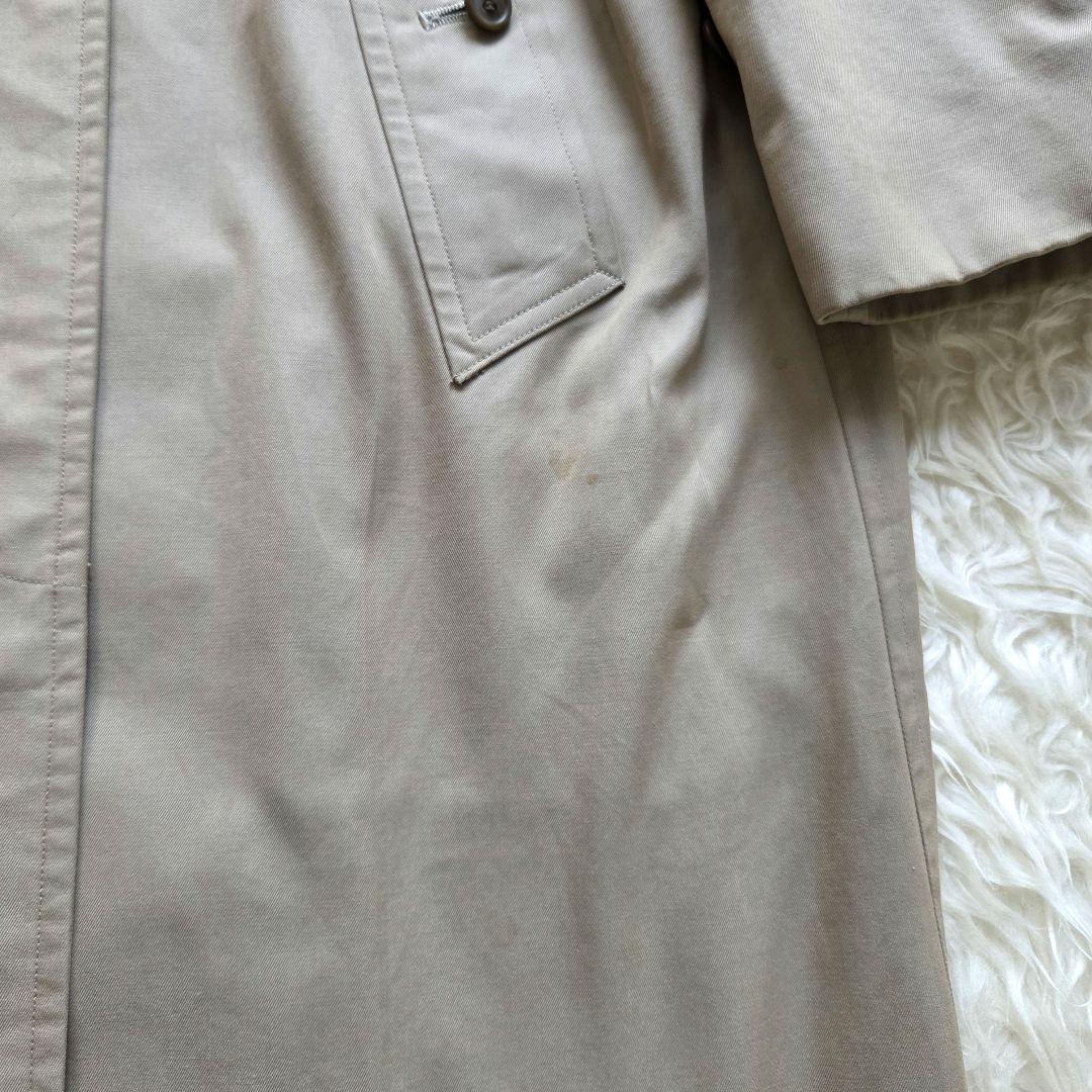 バーバリー✨ヴィンテージ　ステンカラーコート　ノバチェック　定番　玉虫色　 L