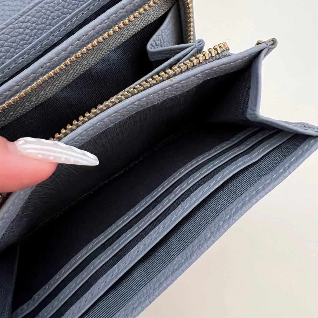 美品　marie claire マリクレール　二つ折り財布　牛革