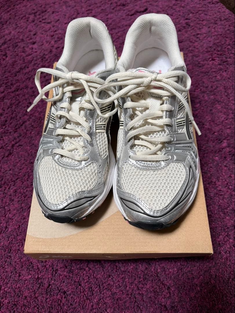 asics gel kayano14 ホワイトシルバーピンク