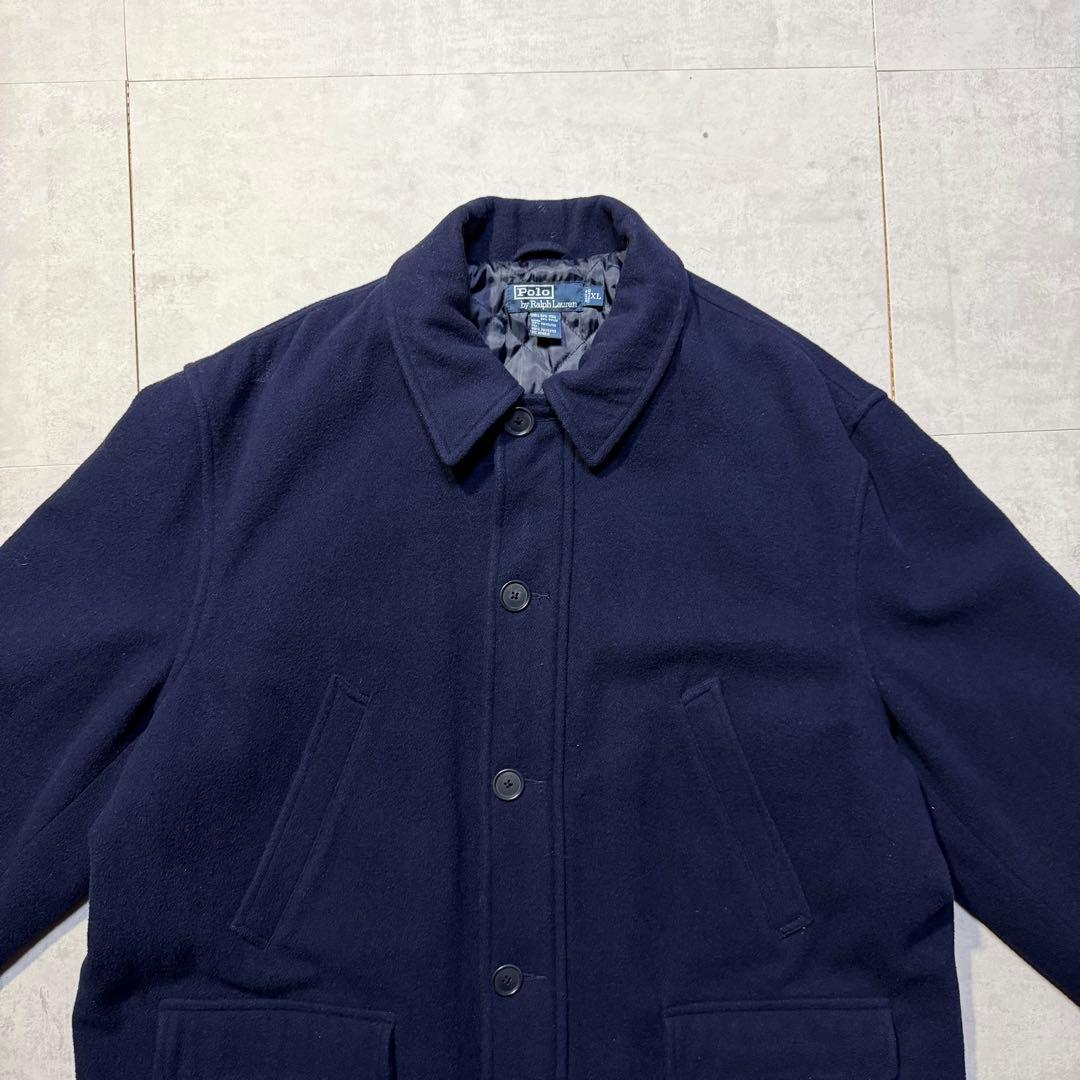 90s POLO ralph lauren ウールコート ピーコートXL