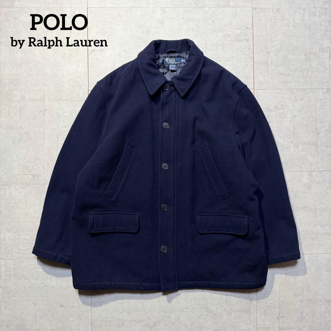90s POLO ralph lauren ウールコート ピーコートXL