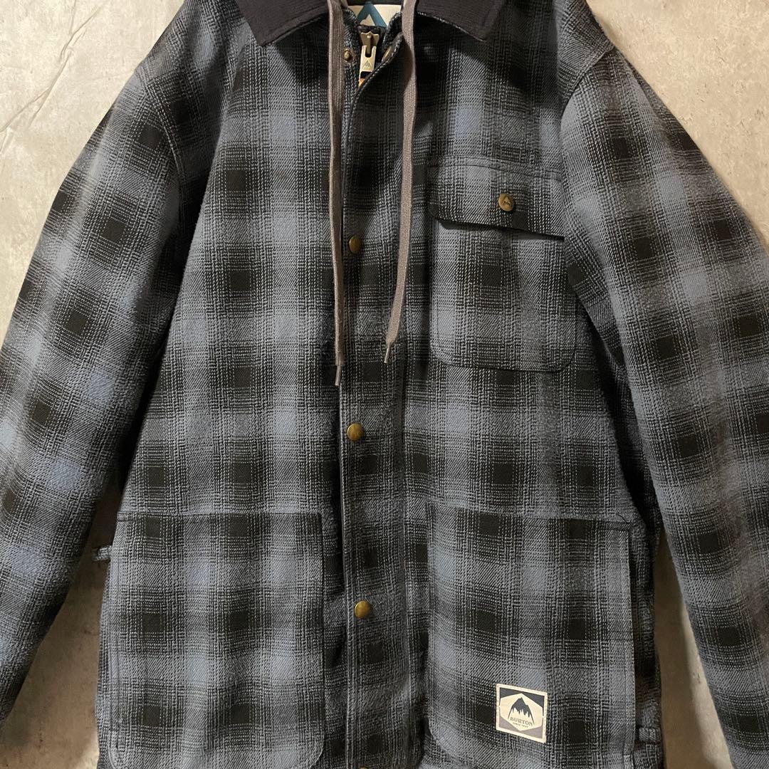 Burtonバートンスキーウェアスノーボードジャケットパーカーフード黒ブラック紺