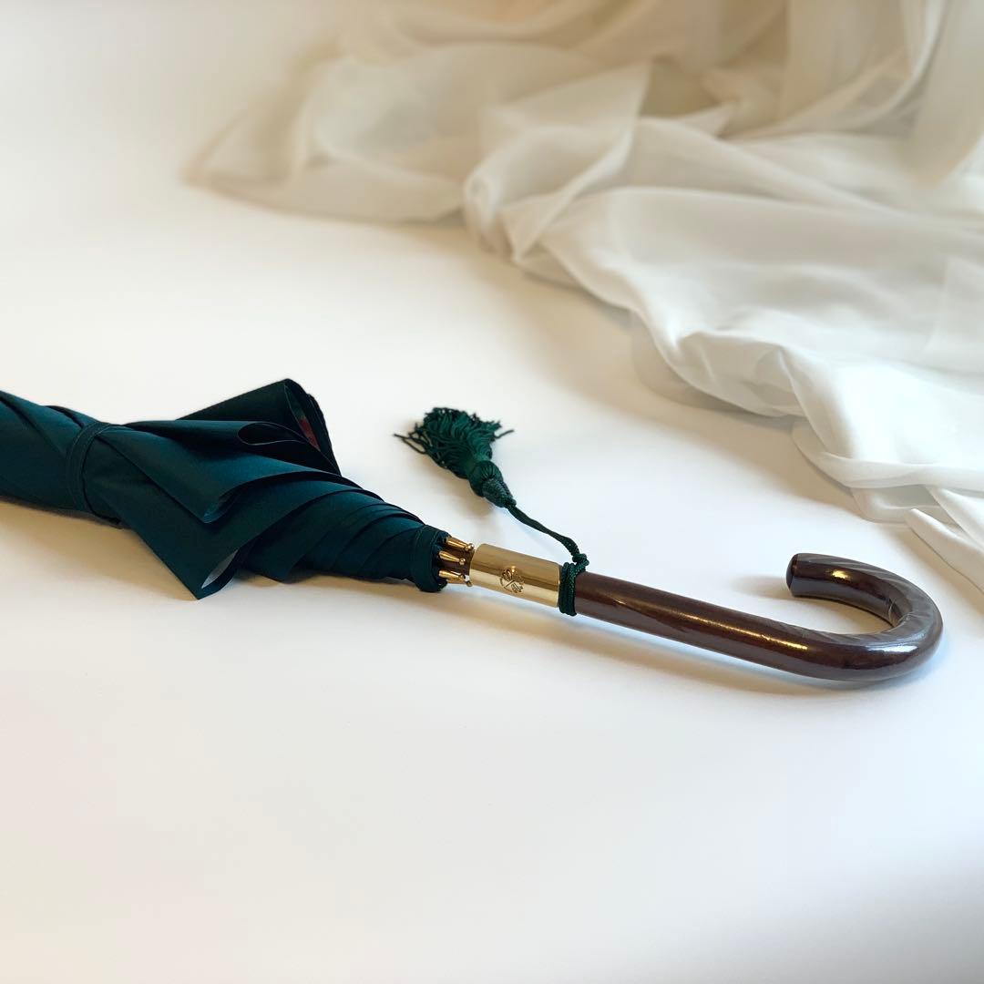 新品未使用 前原光榮商店 レディース雨傘 ロゼッタ ボトルグリーン 数量限定品