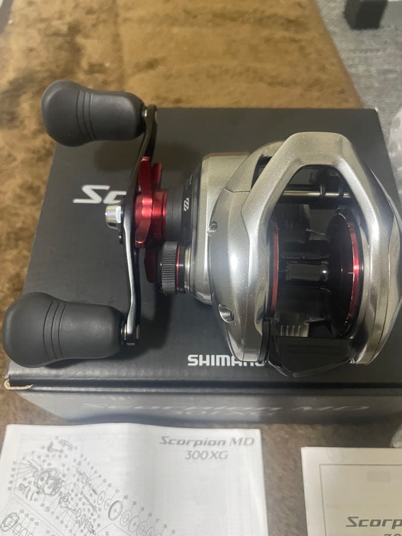 SHIMANO ScorpionMD 301XG ベイトリール　未開封ライン付き