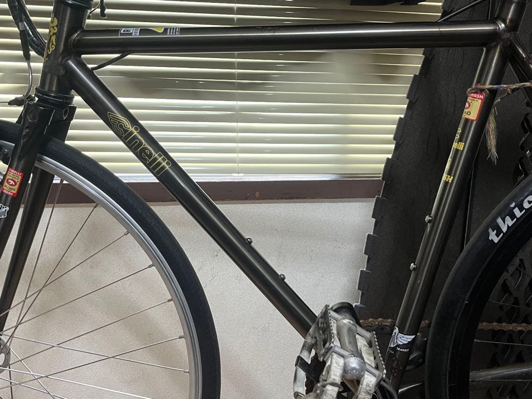 cinelli mash work 半完成車　ピスト　NJS ブルーラグ