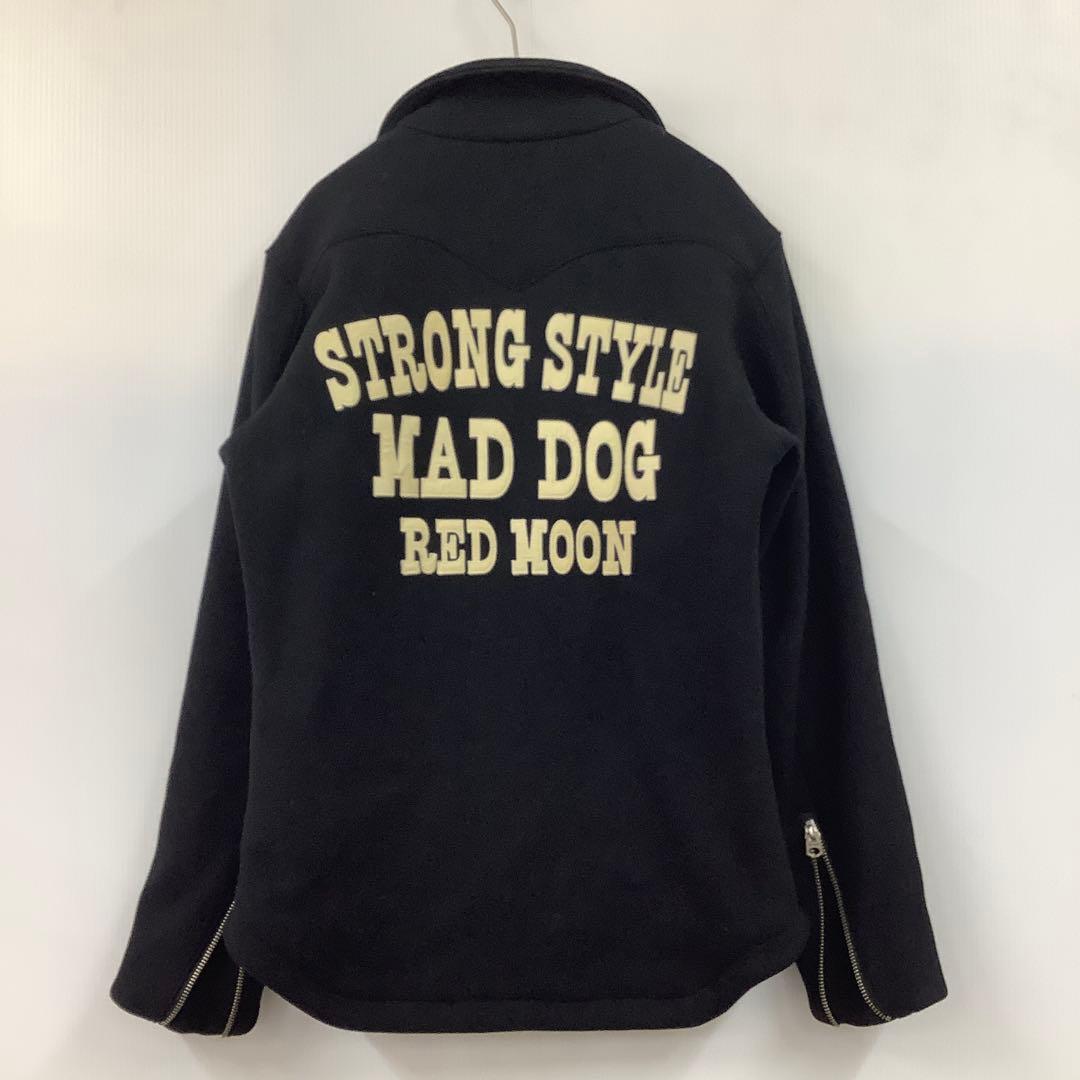 レッドムーン RED MOON レザージャケット スタジャン 横文字ロゴ