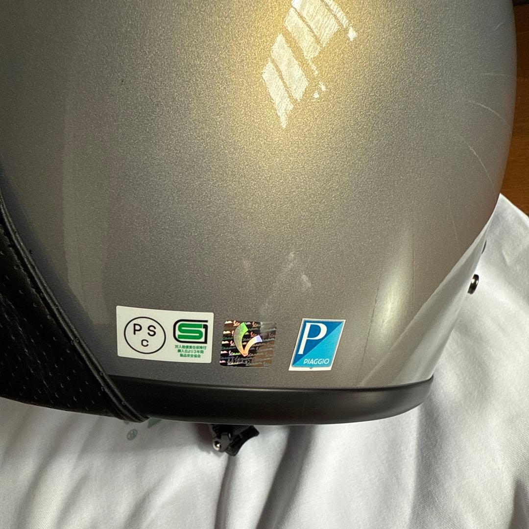 新品未使用　Vespa VERSILIA ジェットヘルメット XL グレー