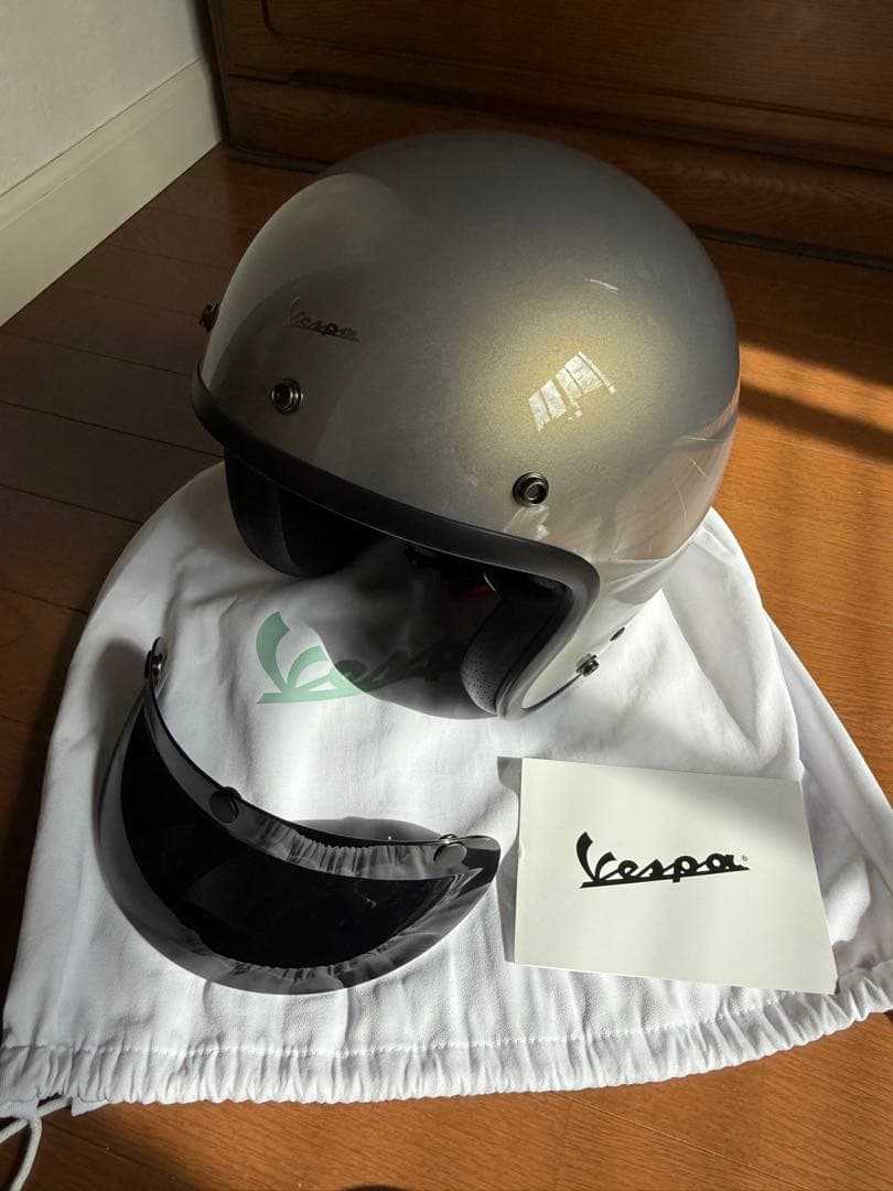 新品未使用　Vespa VERSILIA ジェットヘルメット XL グレー