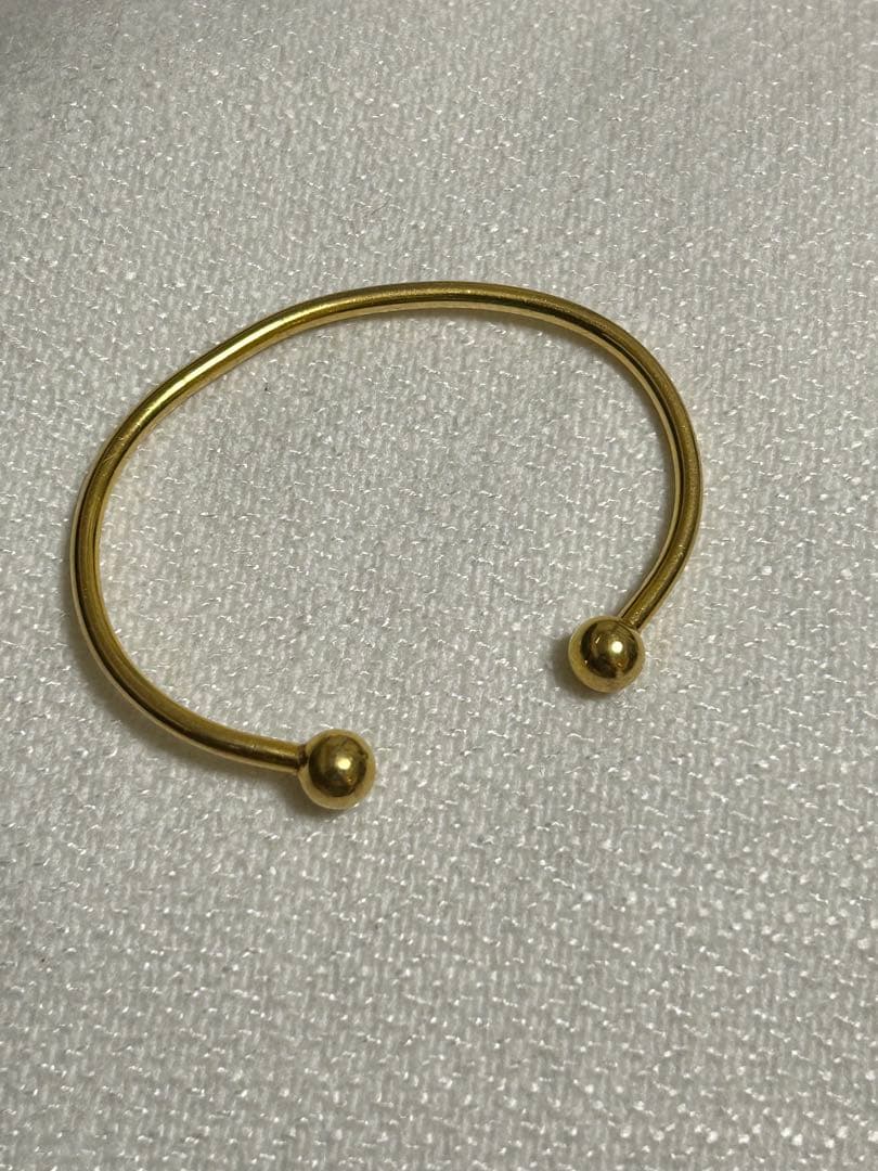 18k ブレスレット　オープンバングル