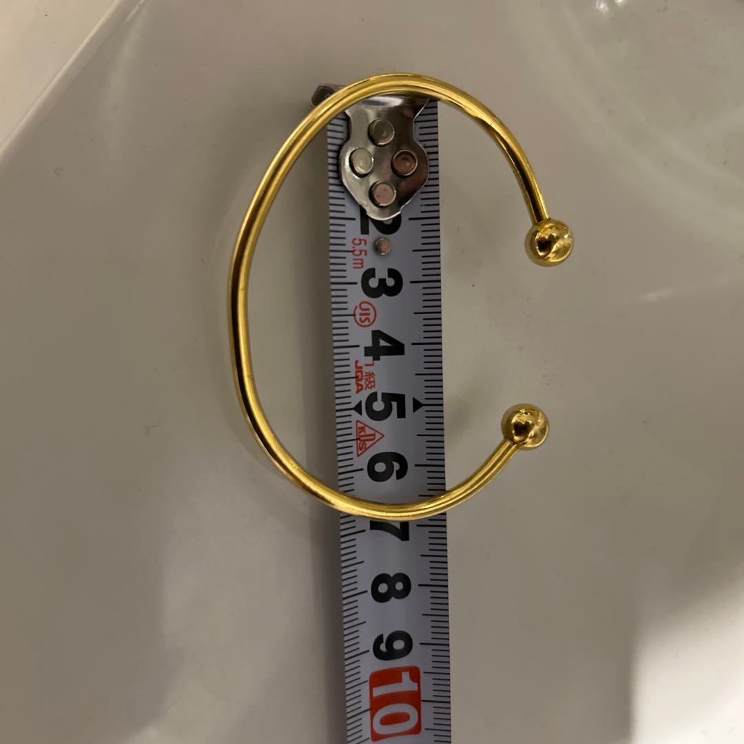 18k ブレスレット　オープンバングル