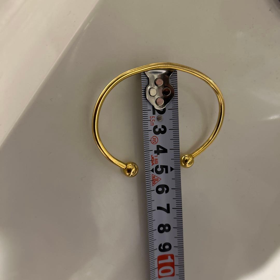 18k ブレスレット　オープンバングル