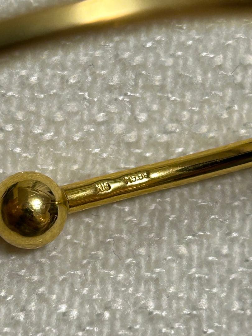 18k ブレスレット　オープンバングル