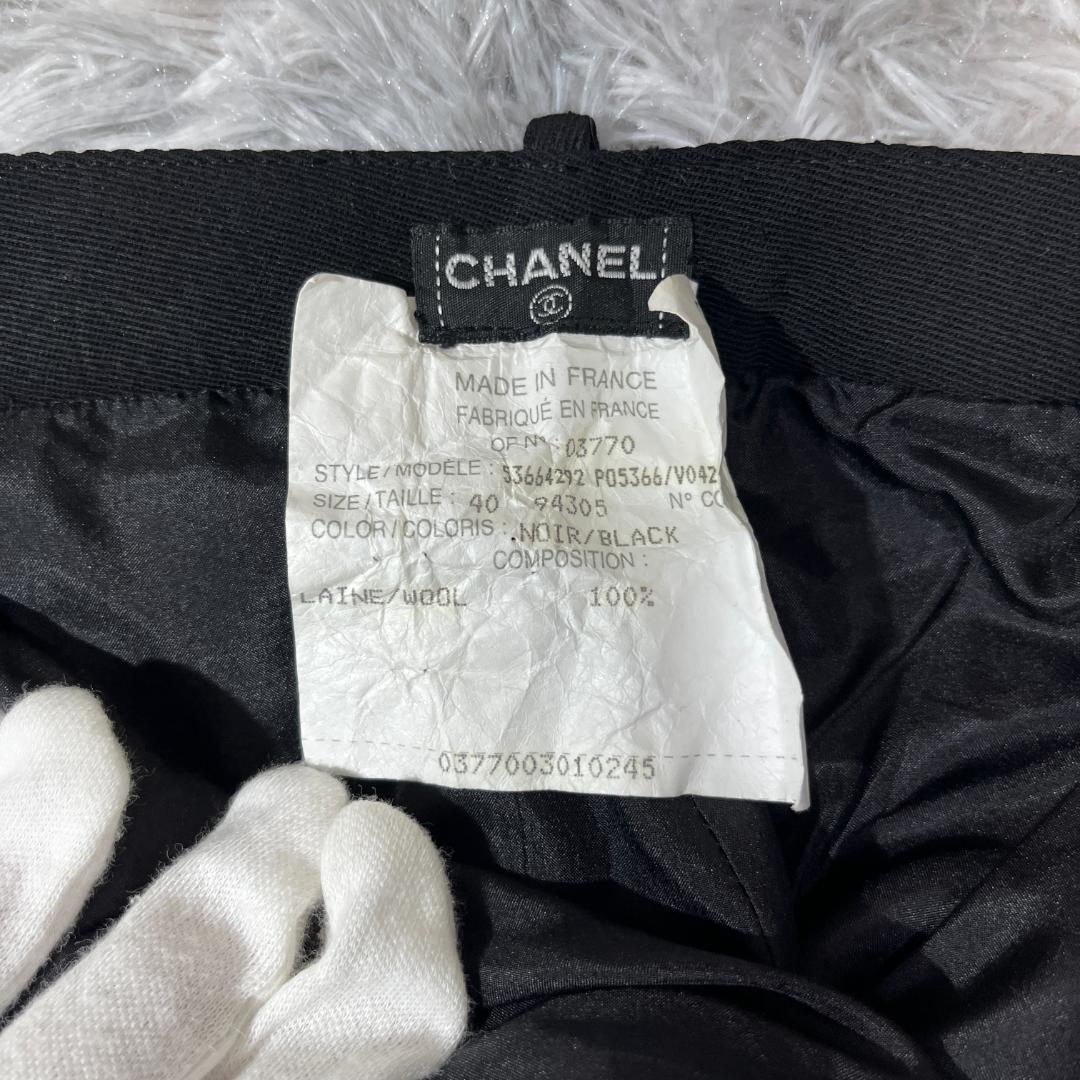 [大人気]　シャネル　ＣＨＡＮＥＬ　ボトム　ココマーク　ウール　ブラック