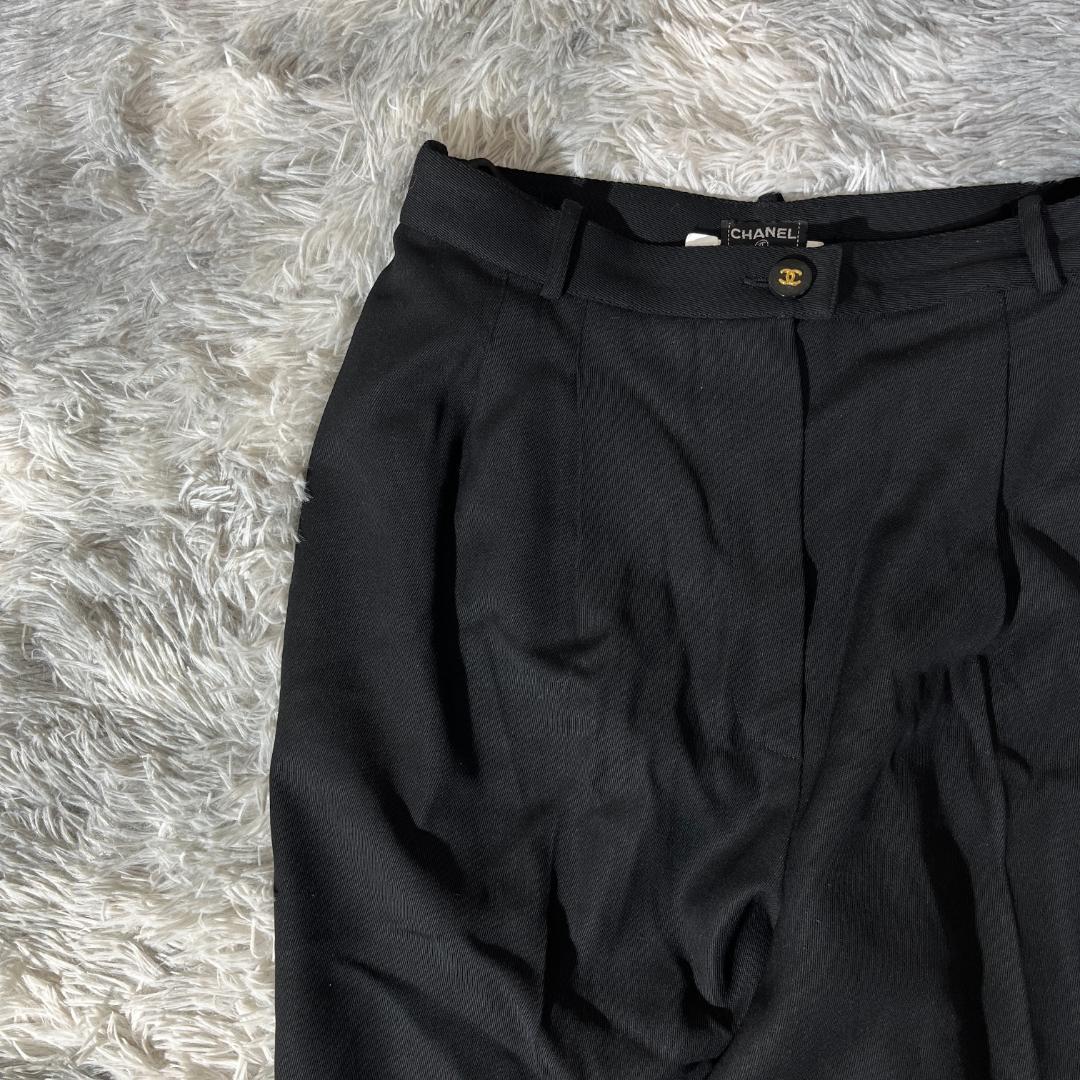 [大人気]　シャネル　ＣＨＡＮＥＬ　ボトム　ココマーク　ウール　ブラック