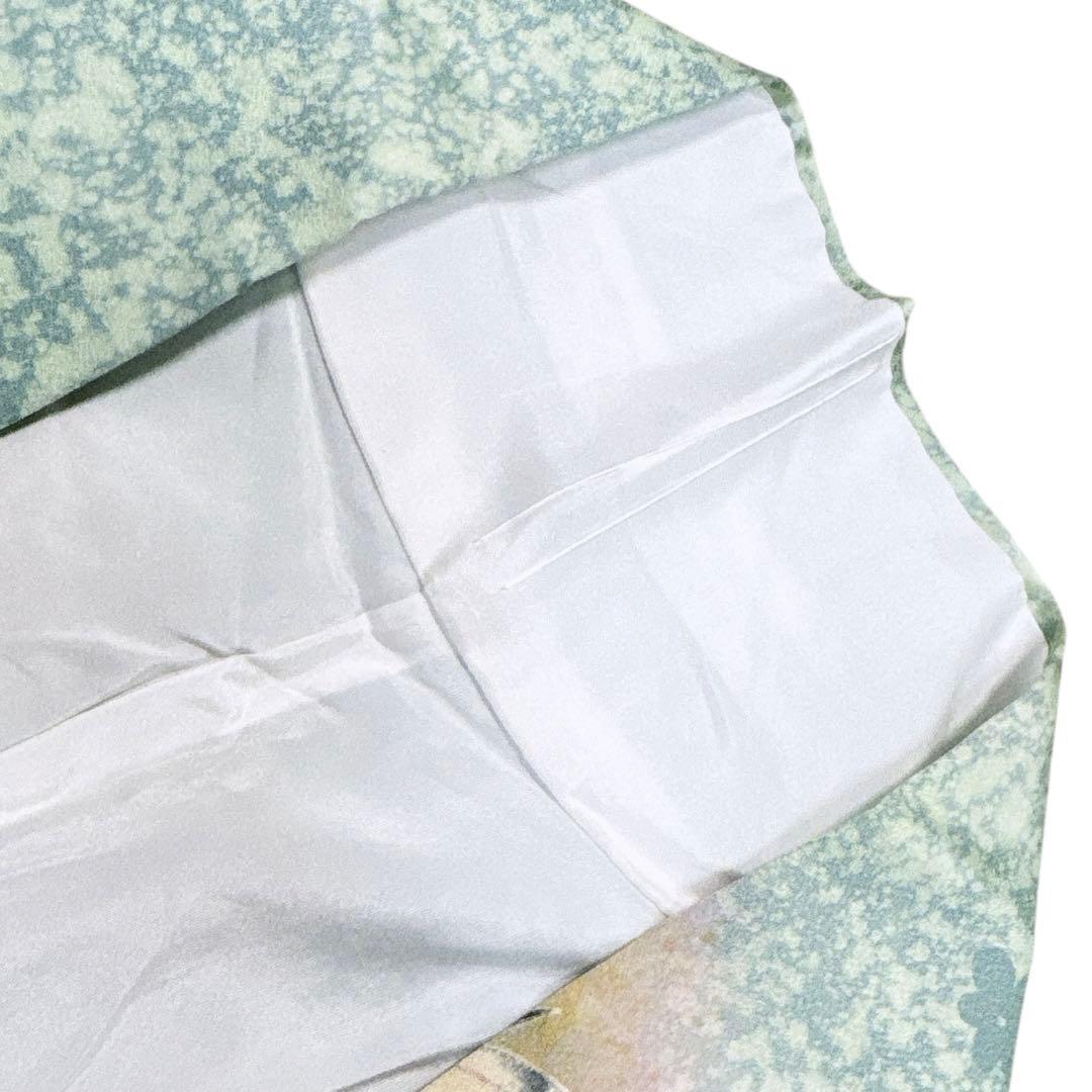 A130愛華 着物 訪問着　作者物　落款あり　辻ヶ花　正絹　美品