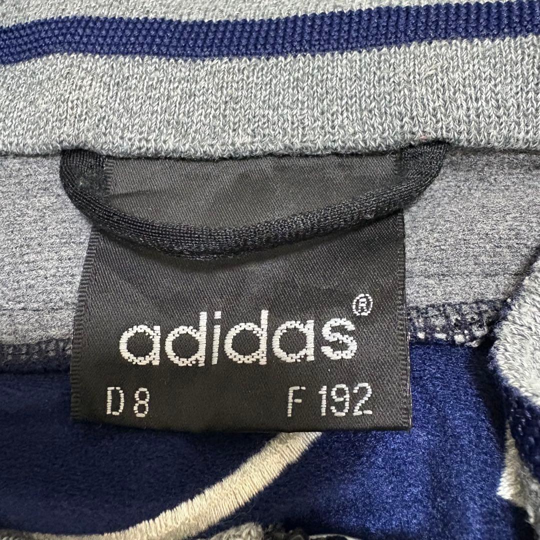 希少デザイン　90s old adidas トラックジャケット刺繍　ヴィンテージ