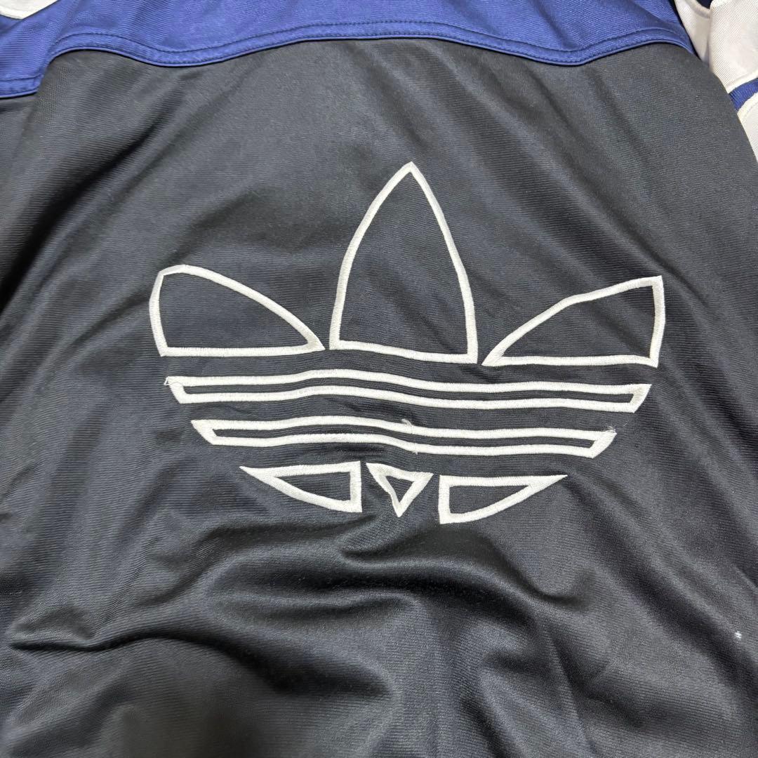 希少デザイン　90s old adidas トラックジャケット刺繍　ヴィンテージ