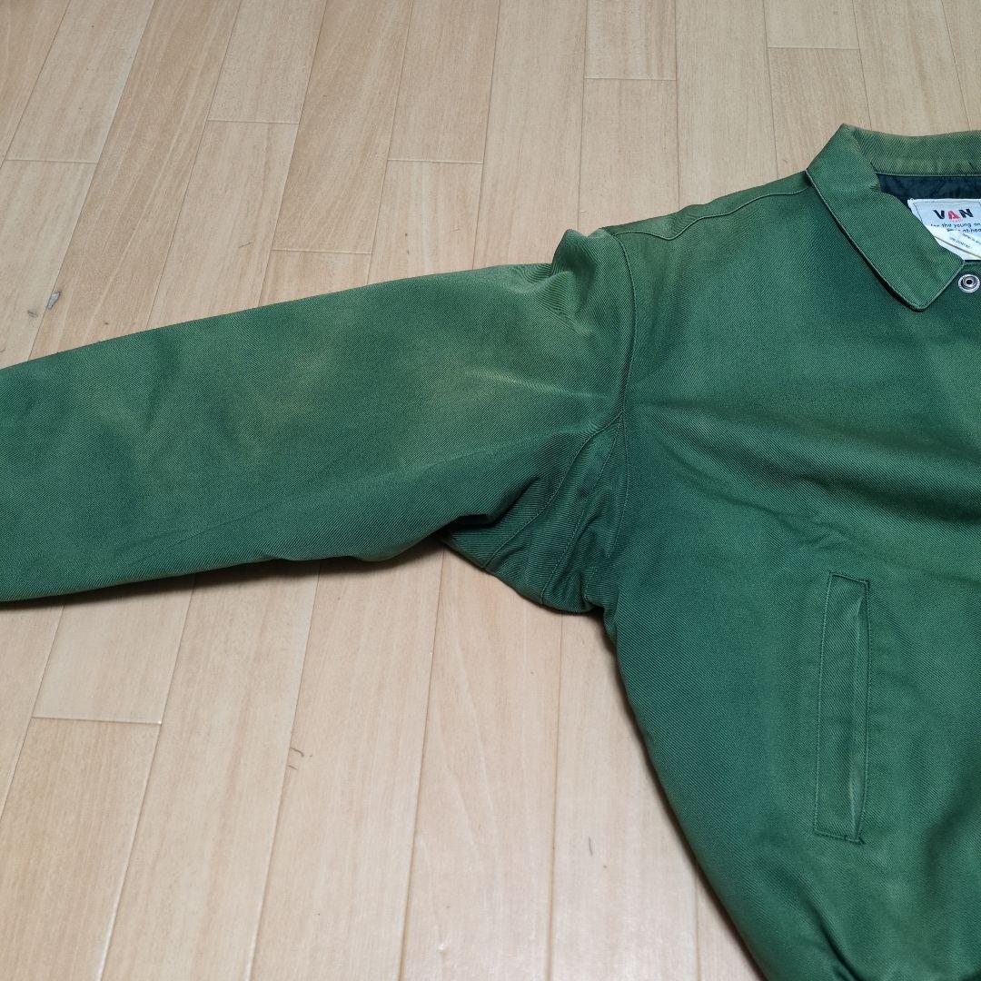 けいと　80s〜 VAN ジャケット スタジャン サンフェード グリーン