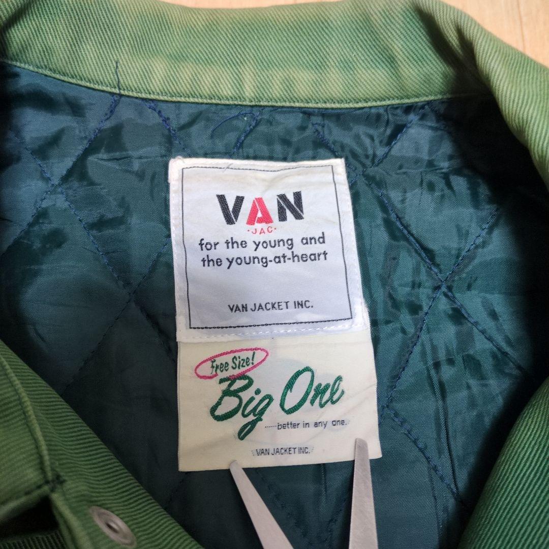 けいと　80s〜 VAN ジャケット スタジャン サンフェード グリーン