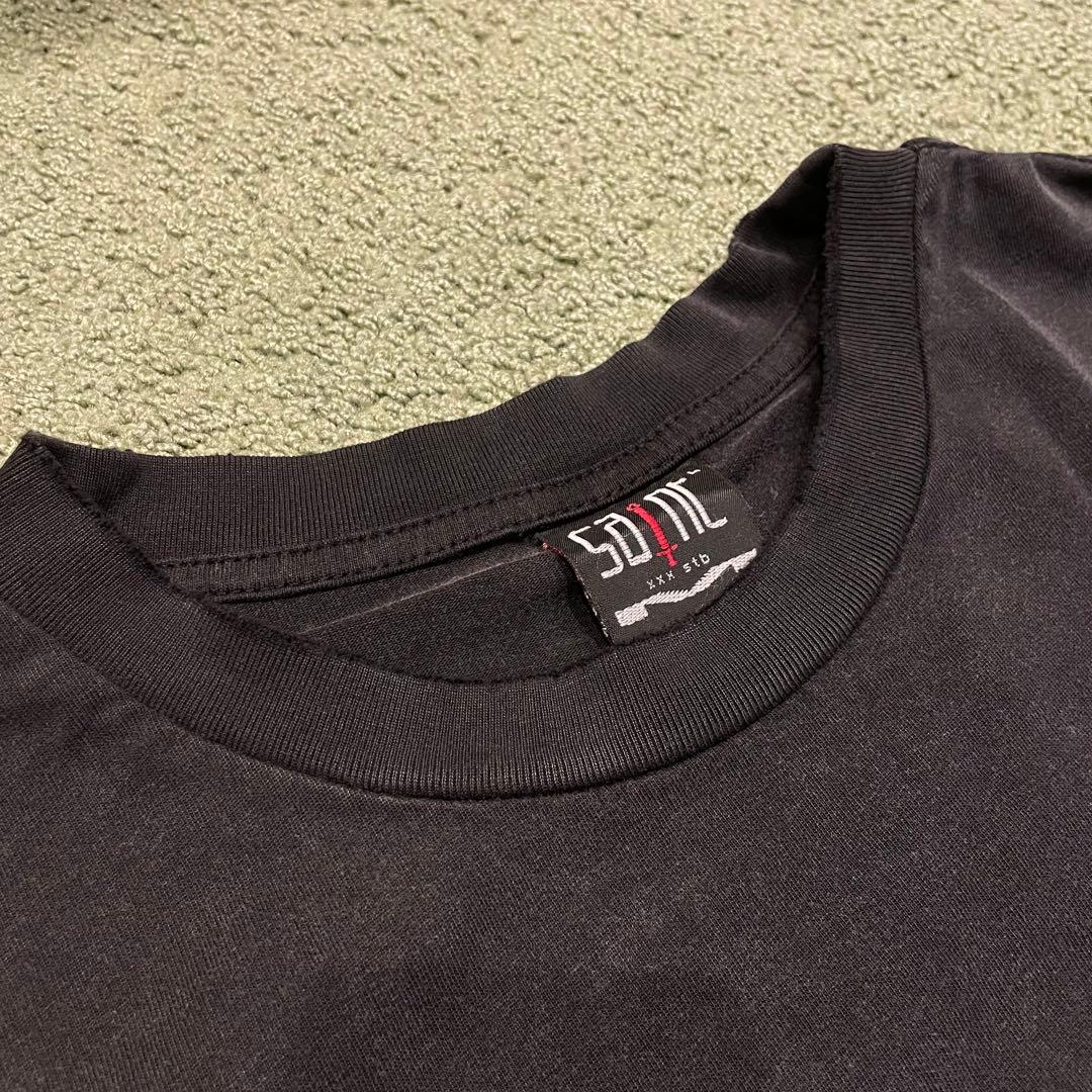 SAINT ロングスリーブカットソー ブラック　長袖ロンT