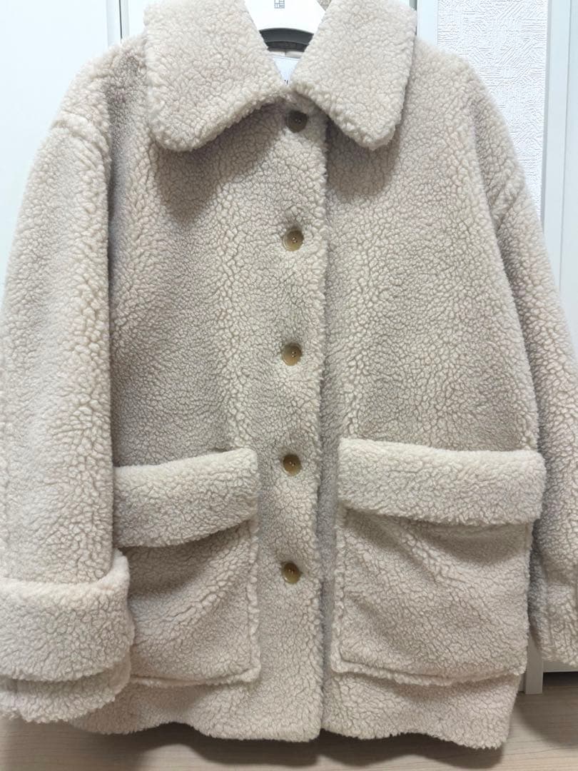 【CLANE】RIDGE POCKET BOA OVER COATボアコート