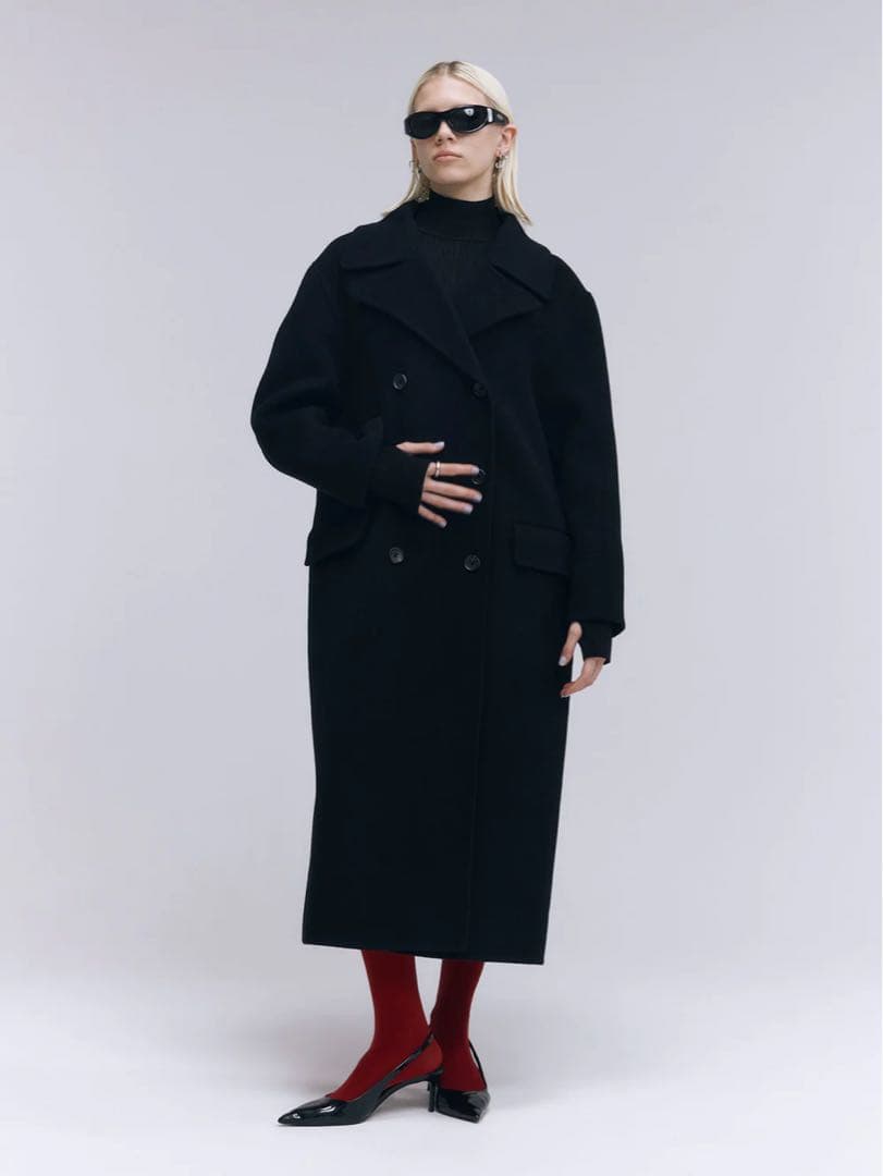 ジョゼムーン WOOL CHESTER COAT ブラック 美品