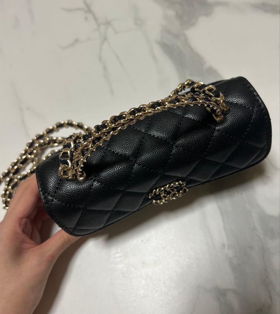 ♡ CHANEL ノベルティ チェーンショルダーバッグ ブラック