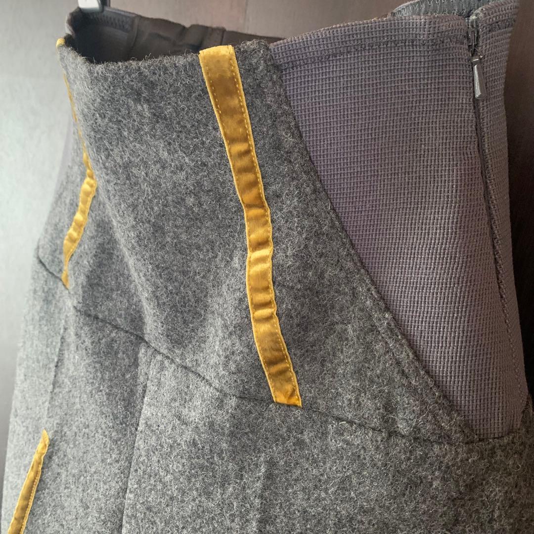 編み上げコルセットジョッパーズ風フェルト生地ハーフパンツ✨美品／アンダーカバー