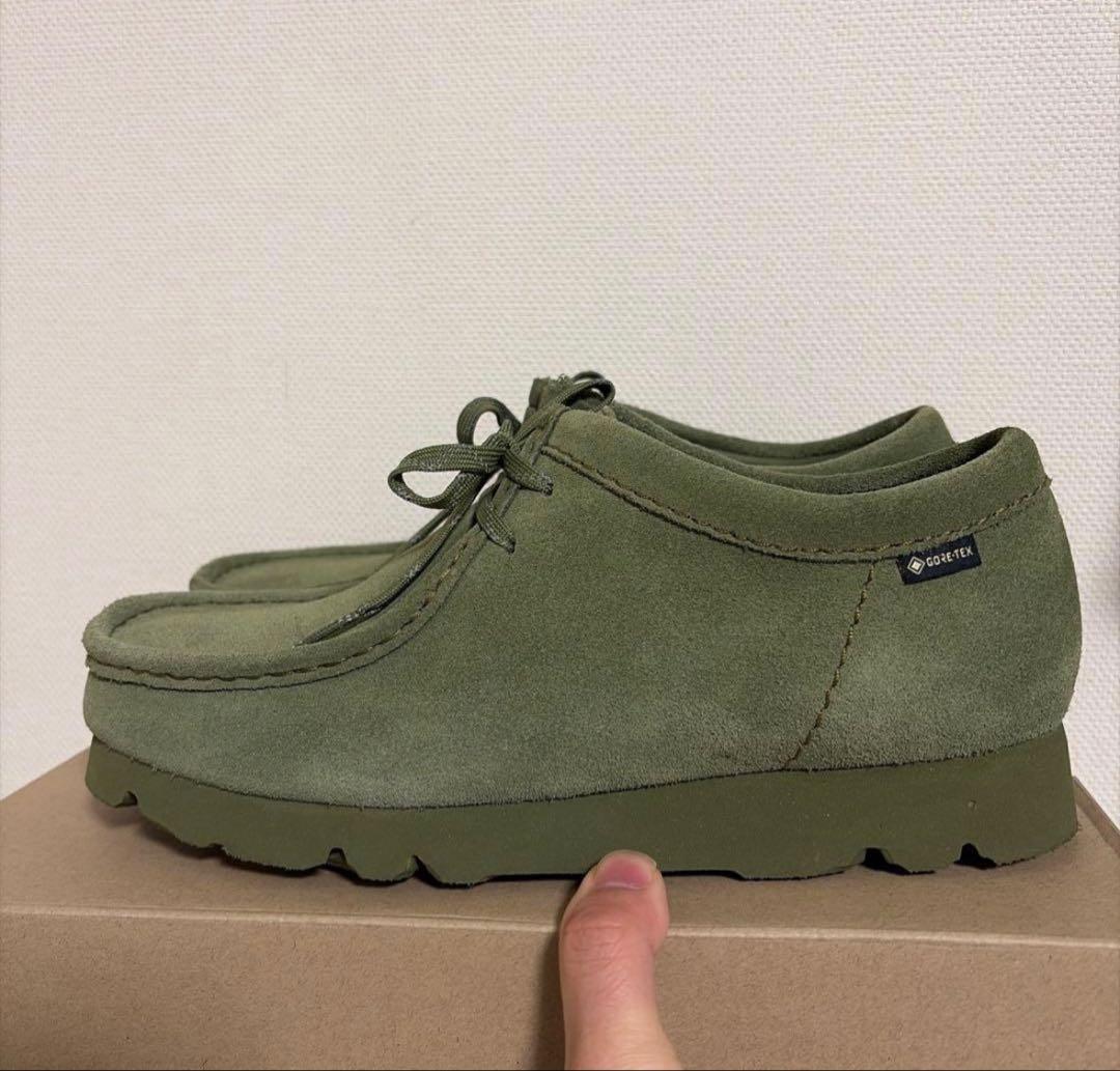 クラークス ワラビー GTX LodenGreen US7.5 26cm