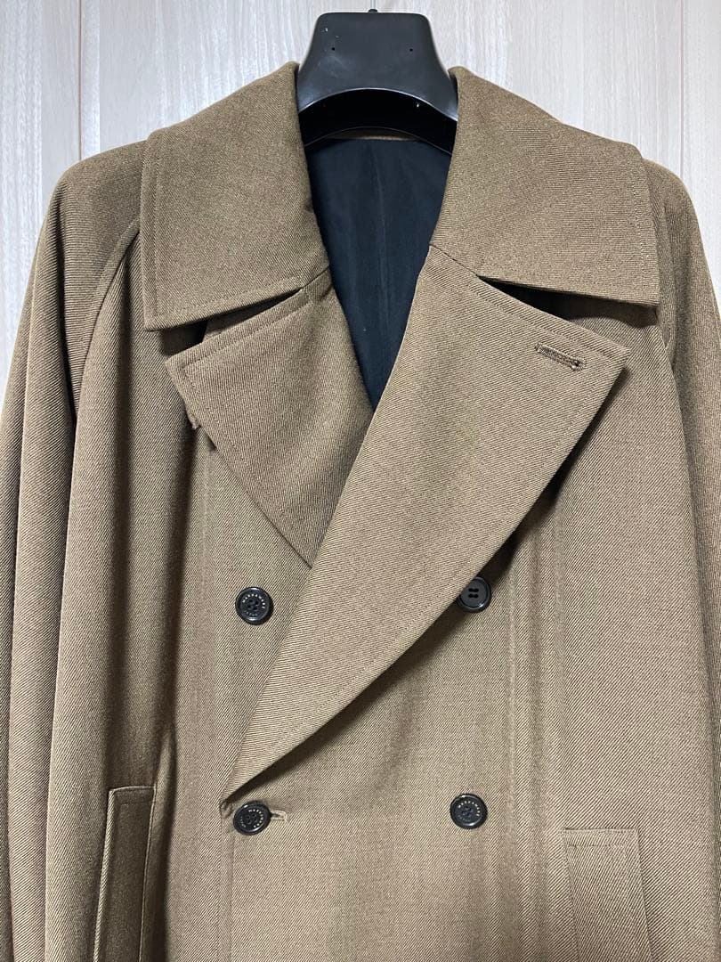 MARKAWARE Wool Survival Clothトレンチコート カーキ