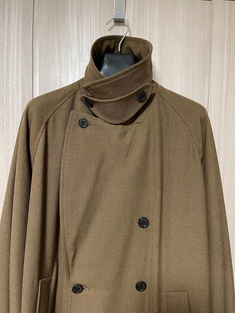 MARKAWARE Wool Survival Clothトレンチコート カーキ