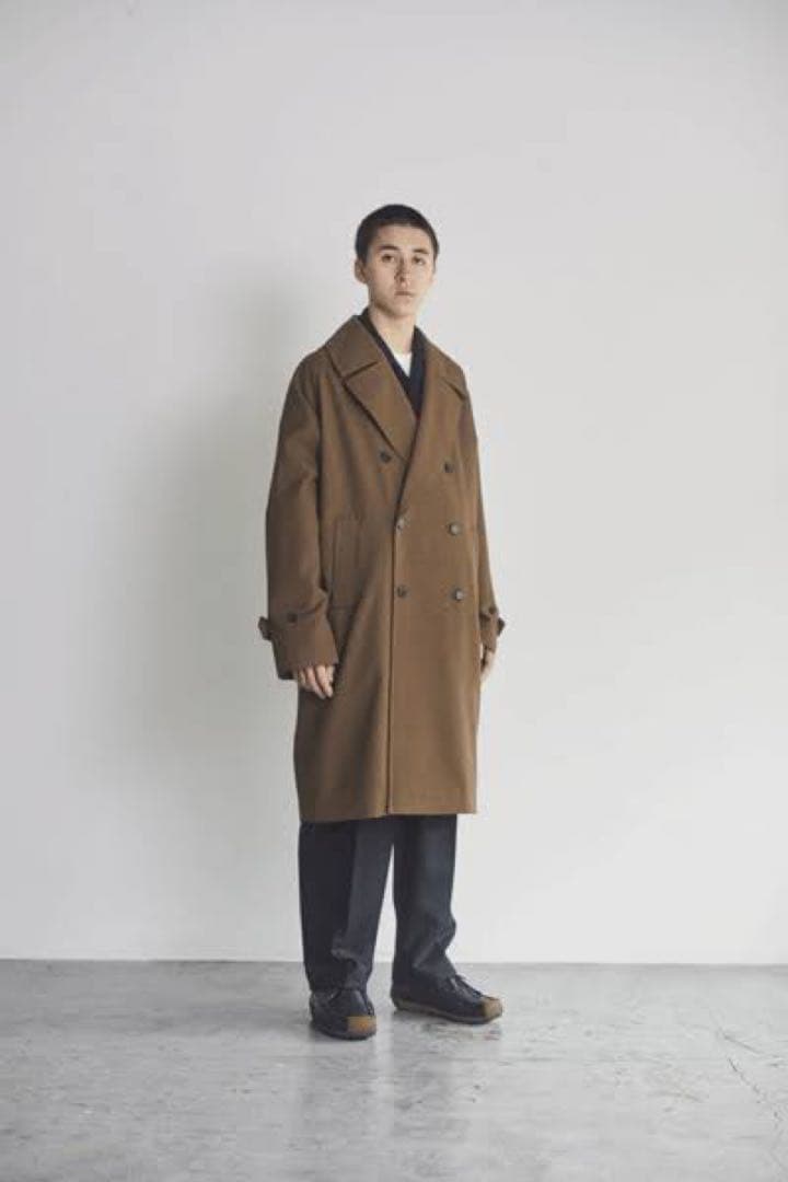 MARKAWARE Wool Survival Clothトレンチコート カーキ