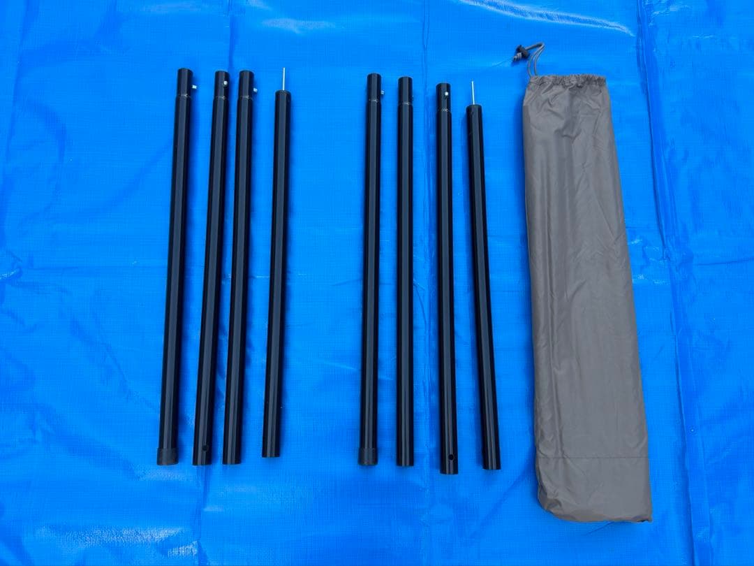 【美品】ユニフレーム　REVOタープＭ　TAN ポールセット