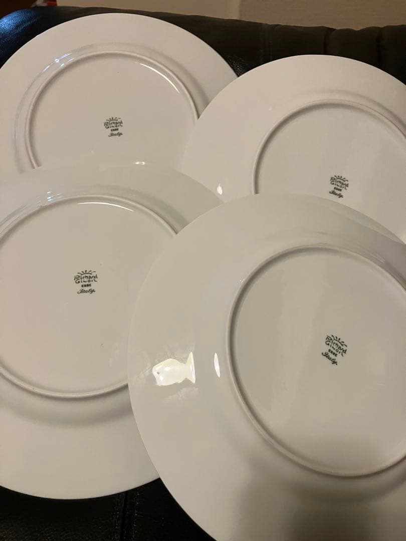 リチャードジノリ インペロホワイト 26.5cmプレート4枚セット