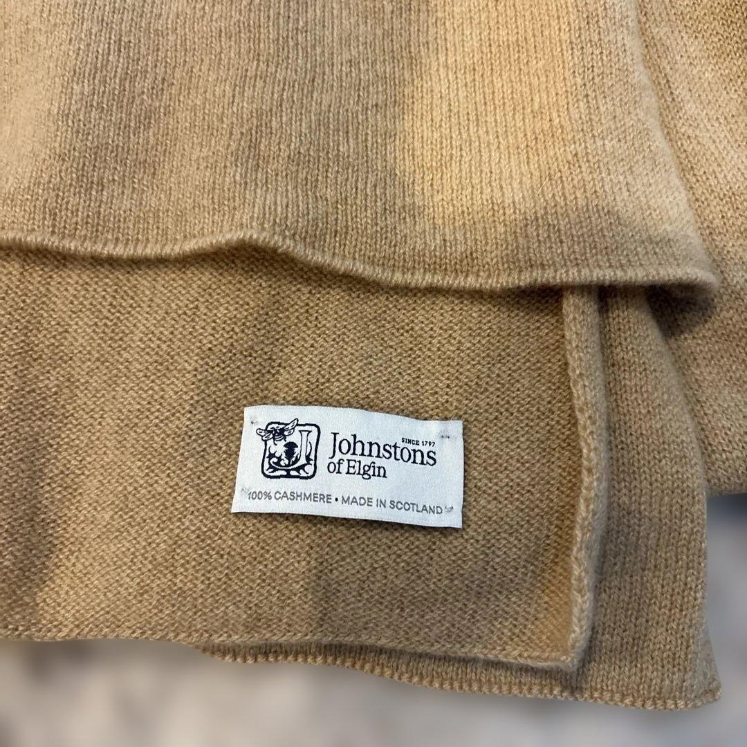Johnstons of Elgin カシミヤ100% マフラー