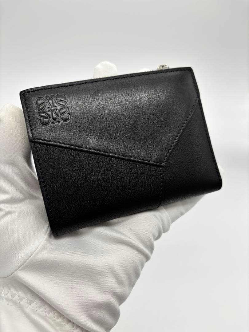 ゆ*や様 LOEWE パズル スリム コンパクト ウォレット ブラック