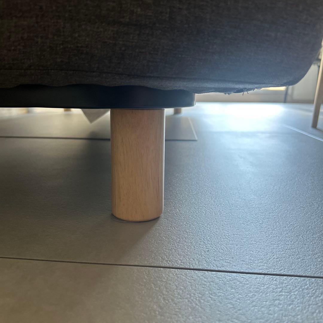 無印良品 ソファベッド 現行品 木製脚12cm付き