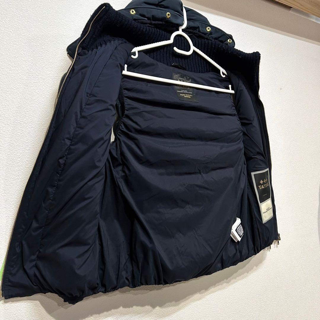 【極美品】タトラス　TATORAS ネイビー ダウンベスト フード付き 03
