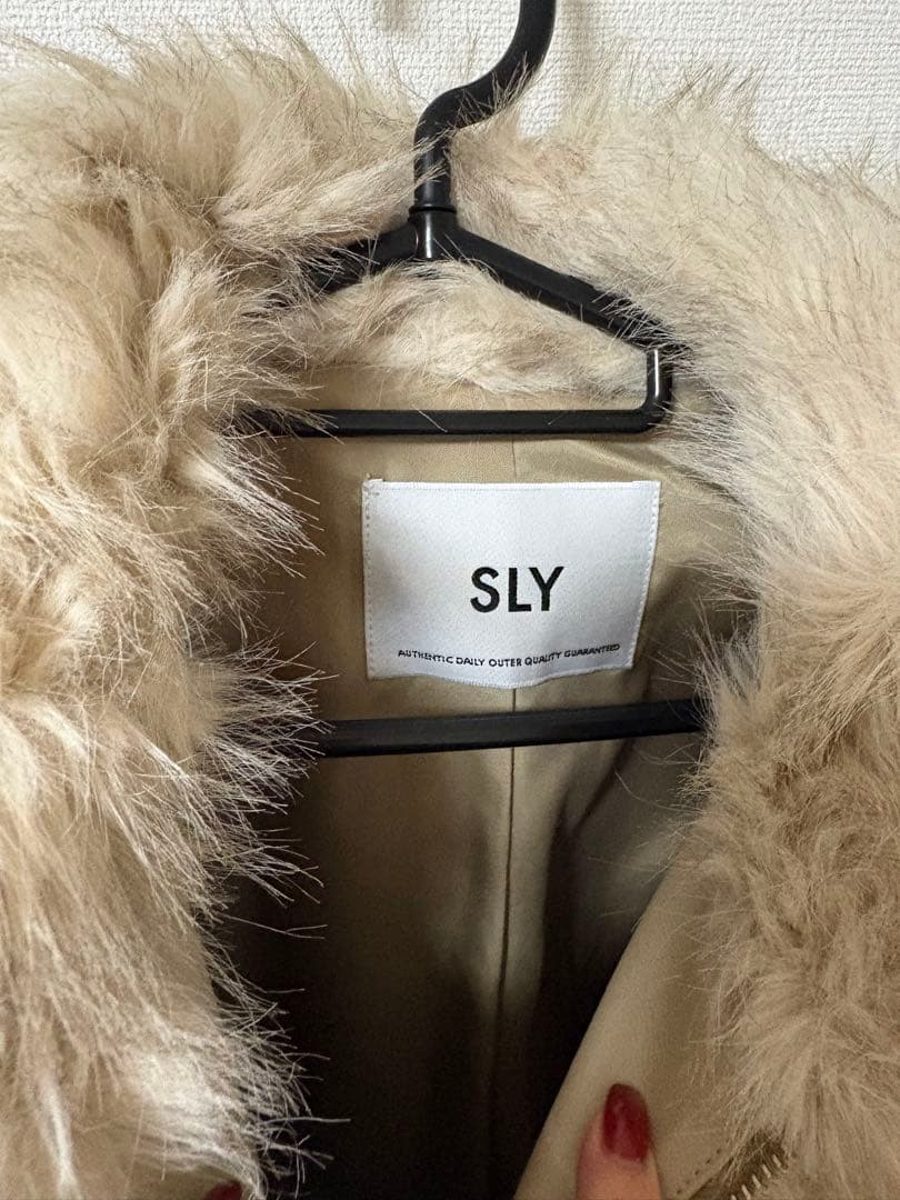 SLY ベージュファーコート @shiroishi