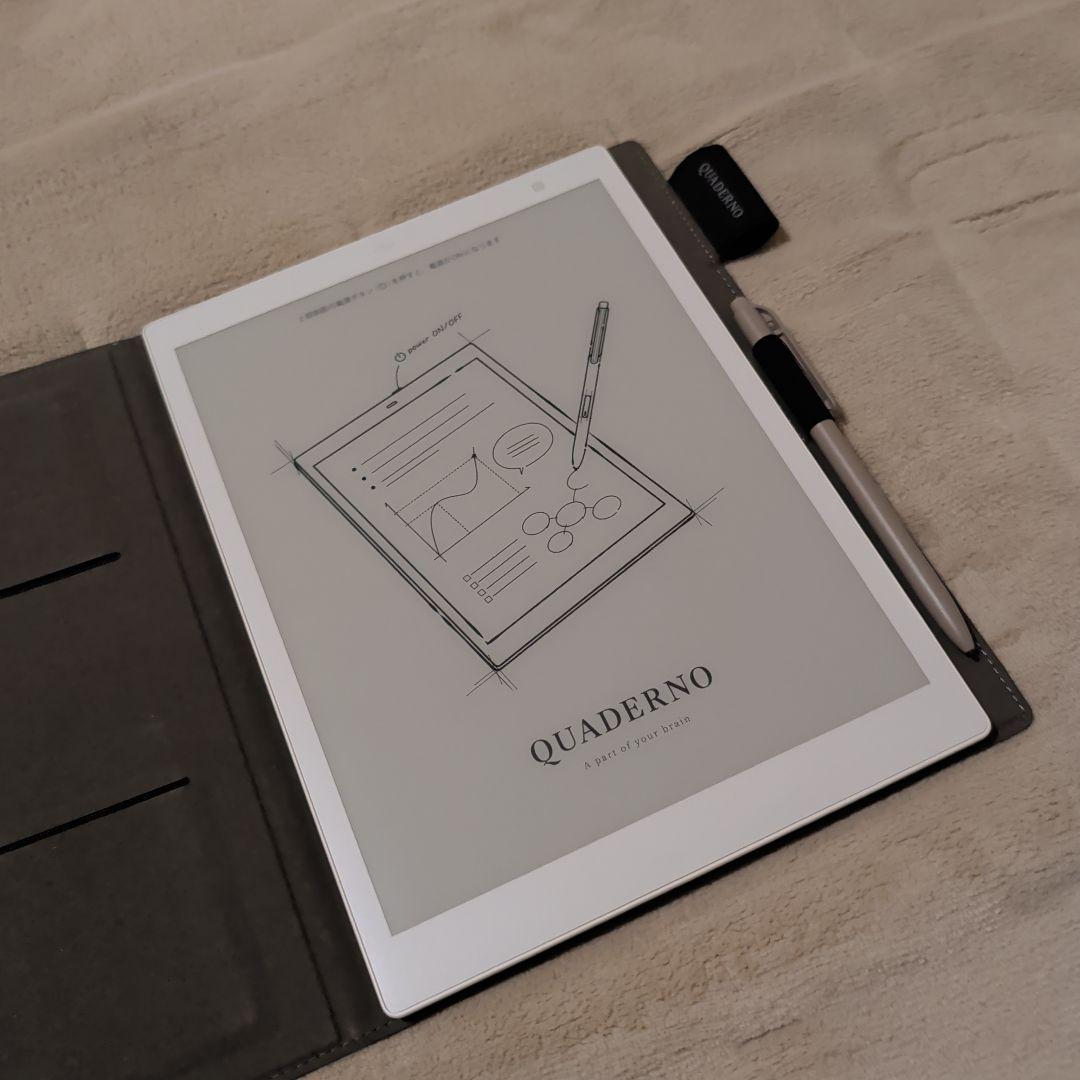 【美品】富士通 QUADERNO A5 (Gen.2) 純正ペン・専用ケース付き