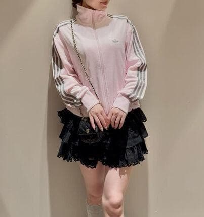 【完売品】新品XL adidas×Snidel ベロア トラックトップ ピンク