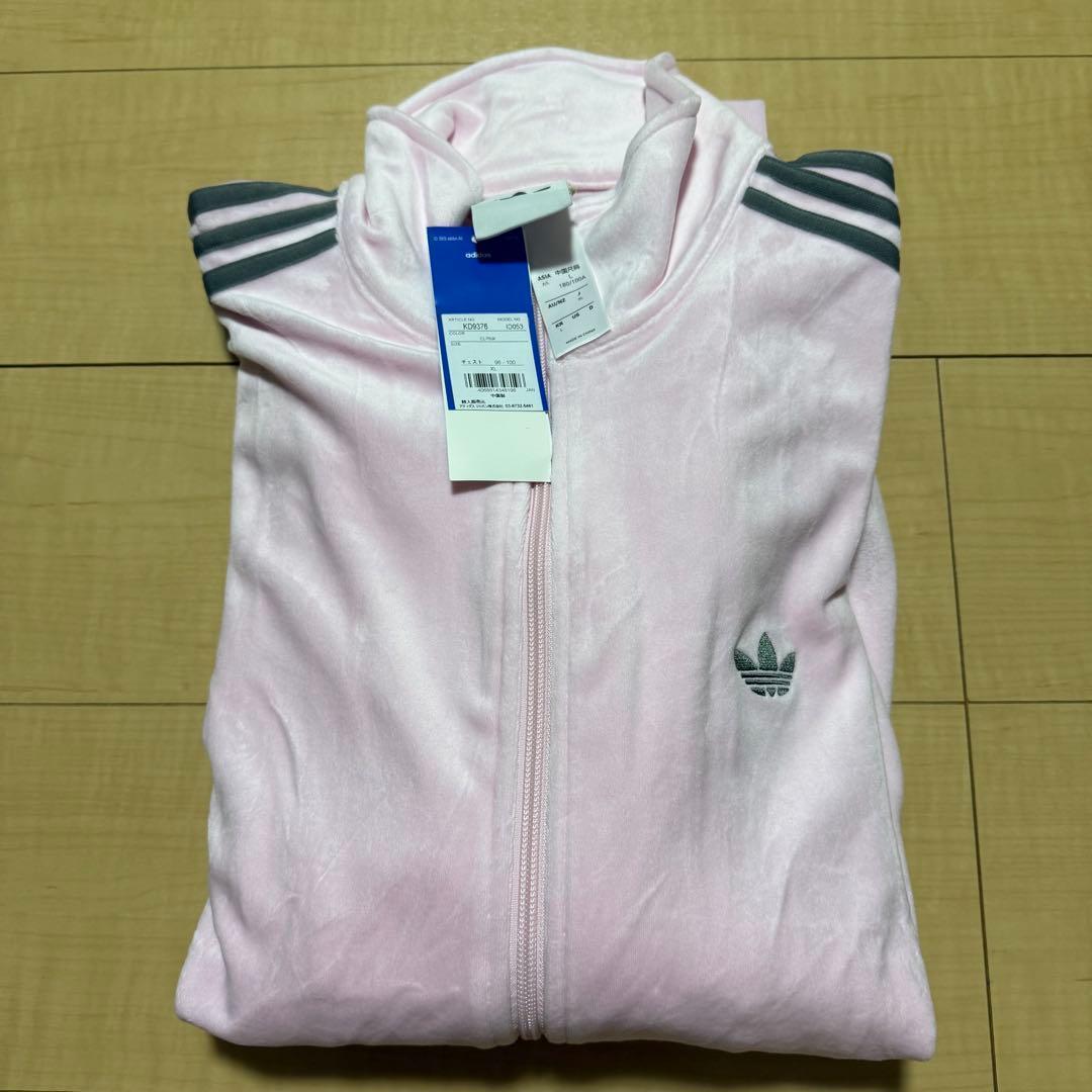 【完売品】新品XL adidas×Snidel ベロア トラックトップ ピンク