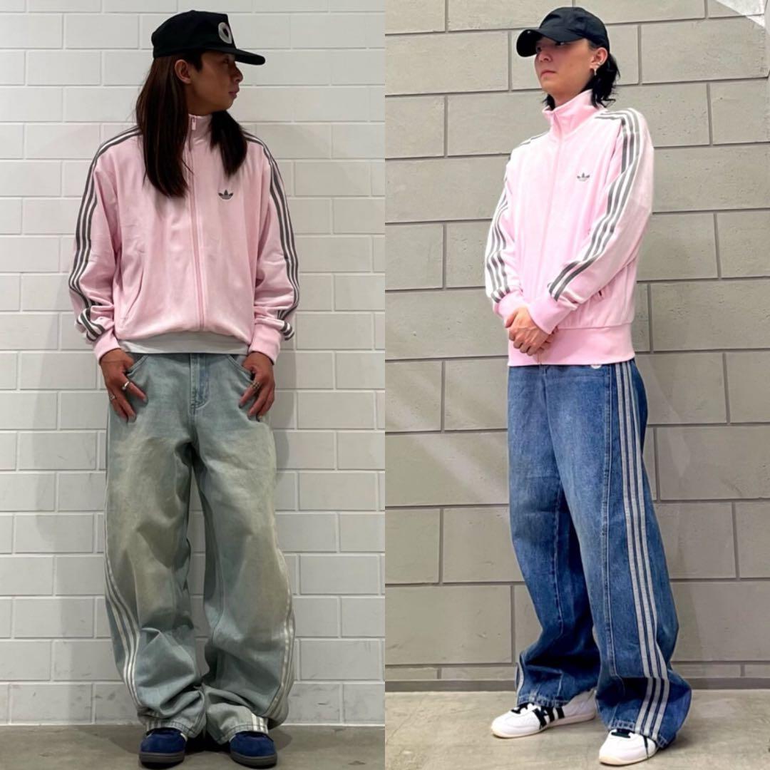 【完売品】新品XL adidas×Snidel ベロア トラックトップ ピンク