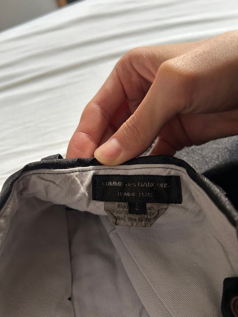 コムデギャルソンオムプリュス 19AW ポリ縮 2タックスラックス