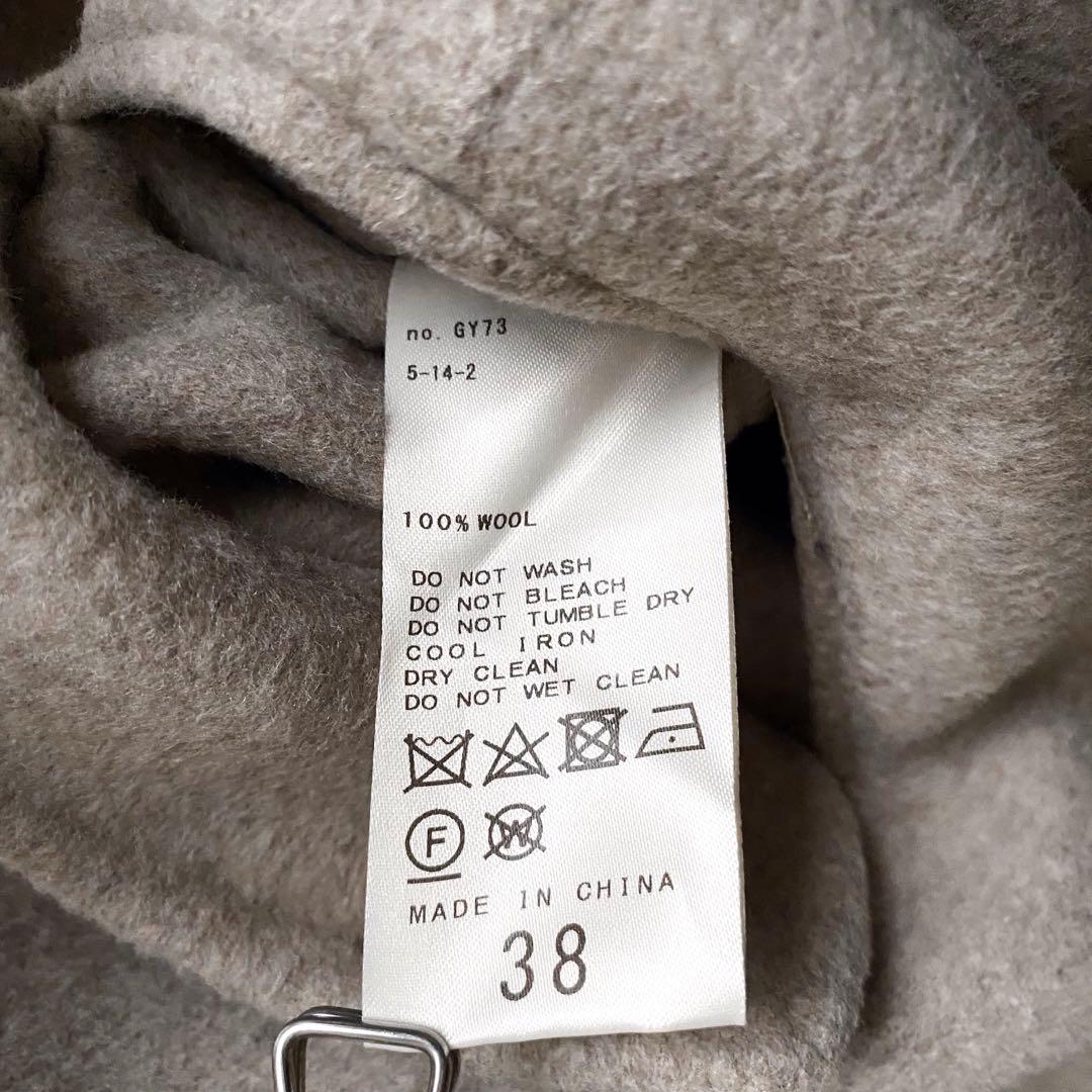 【ほぼ未使用✨】Plage ハミルトンノーカラーコート　定価5.7万　冬活躍　M